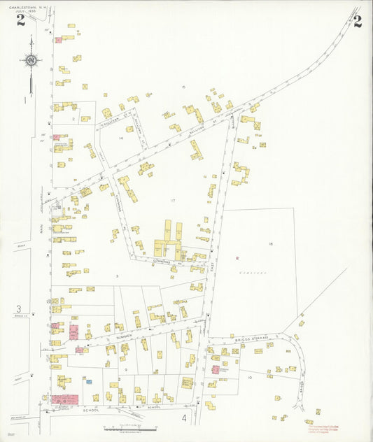 Sanborn Fire Insurance Map from Charlestown, Sullivan County, New Hampshire (1935), Sheet #0002