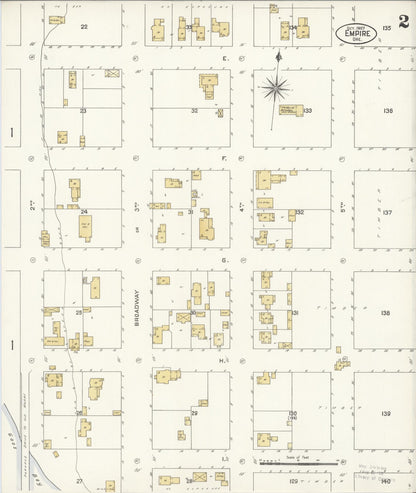 Sanborn Fire Insurance Map from Empire, Coos County, Oregon (1907), Sheet #0002 - Complete Map Set gallery image, historic Sanborn map, vintage wall art, Oregon Oregon