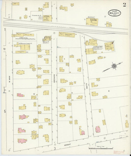Sanborn Fire Insurance Map from Wolcott, Wayne County, New York (1911), Sheet #0002 - Historic Sanborn Fire Insurance Map Print, vintage old map wall art, antique decor, genealogy gift, New York New York map