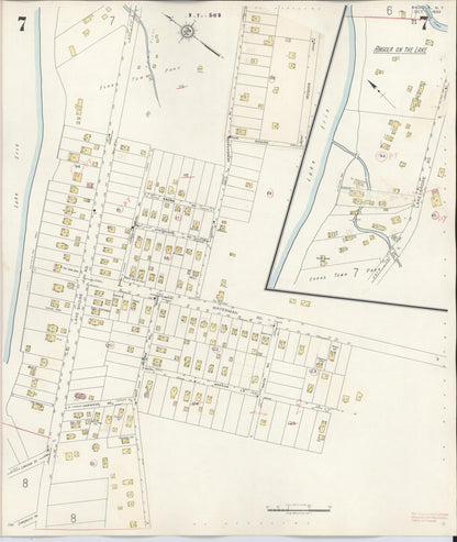 Sanborn Fire Insurance Map from Angola, Erie County, New York (1944), Sheet #0007 - Complete Map Set gallery image, historic Sanborn map, vintage wall art, New York New York