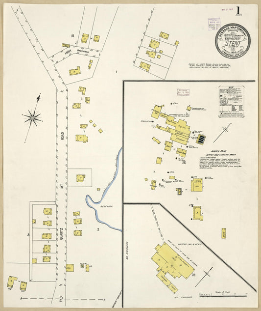 Sanborn Fire Insurance Map from Stent, Tuolomne County, California. (1908) – Historic Sanborn Fire Insurance Map Print