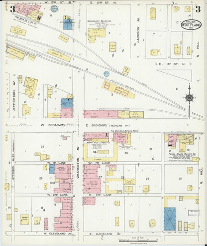 Sanborn Fire Insurance Map from West Plains, Howell County, Missouri (1924), Sheet #0003 - Complete Map Set gallery image, historic Sanborn map, vintage wall art, Missouri Missouri