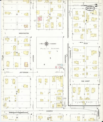 Sanborn Fire Insurance Map from De Witt, Clinton County, Iowa (1914), Sheet #0002 - Historic Sanborn Fire Insurance Map Print