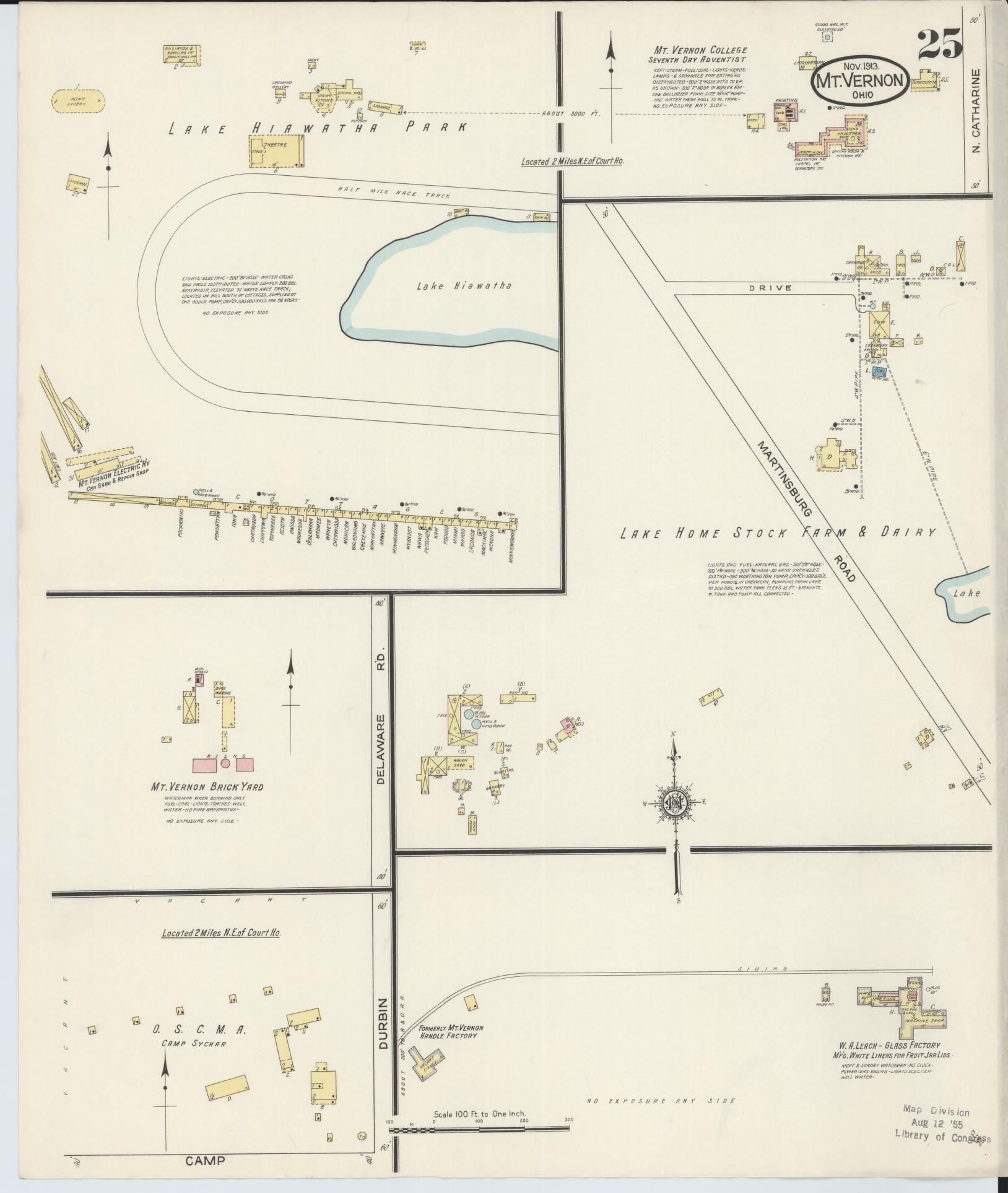 Sanborn Fire Insurance Map from Mount Vernon, Knox County, Ohio (1913), Sheet #0025 - Complete Map Set gallery image, historic Sanborn map, vintage wall art, Ohio Ohio