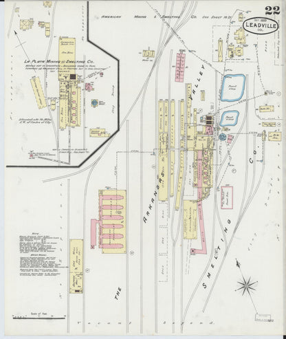 Sanborn Fire Insurance Map from Leadville, Lake County, Colorado (1889), Sheet #0022 - Complete Map Set gallery image, historic Sanborn map, vintage wall art, Colorado Colorado