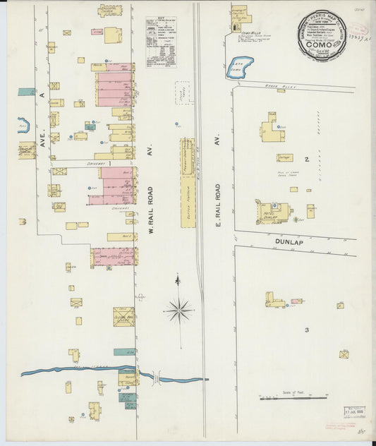 Sanborn Fire Insurance Map from Como, Panola County, Mississippi (1892), Sheet #0001 - Historic Sanborn Fire Insurance Map Print, vintage old map wall art, antique decor, genealogy gift, Mississippi Mississippi map