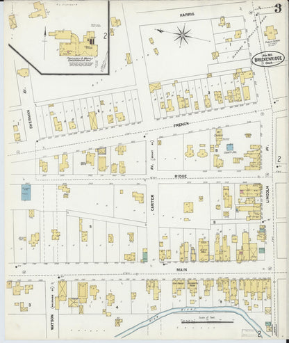 Sanborn Fire Insurance Map from Breckenridge, Summit County, Colorado (1902), Sheet #0003 - Complete Map Set gallery image, historic Sanborn map, vintage wall art, Colorado Colorado
