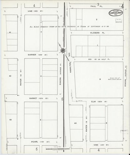Sanborn Fire Insurance Map from Corpus Christi, Nueces County, Texas (1919), Sheet #0004 - Complete Map Set gallery image, historic Sanborn map, vintage wall art, Texas Texas