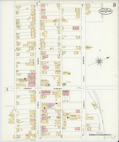 Sanborn Fire Insurance Map from Dallastown, York County, Pennsylvania (1908), Sheet #0003 - Complete Map Set gallery image, historic Sanborn map, vintage wall art, Pennsylvania Pennsylvania