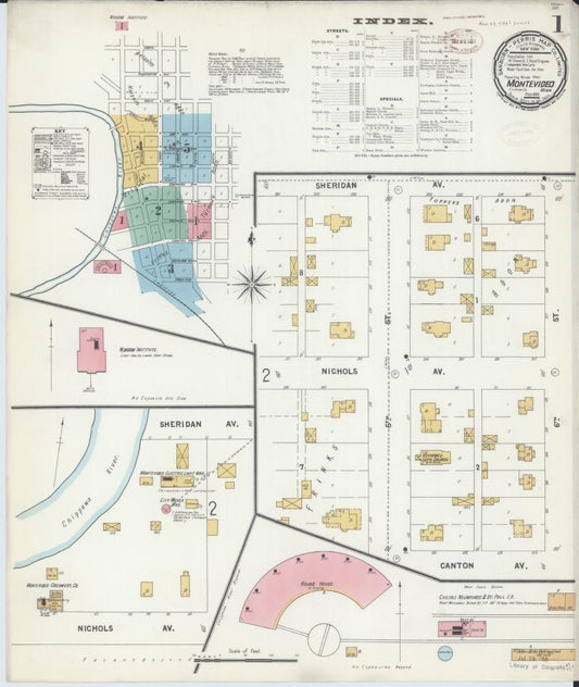Sanborn Fire Insurance Map from Montevideo, Chippewa County, Minnesota. (1899) – Map View