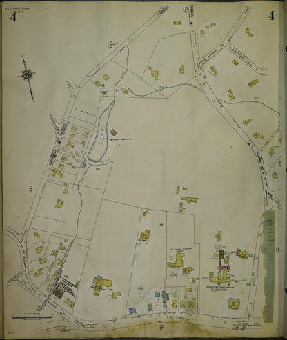 Sanborn Fire Insurance Map from Westport, Fairfield County, Connecticut (1962), Sheet #0004 - Complete Map Set gallery image, historic Sanborn map, vintage wall art, Connecticut Connecticut