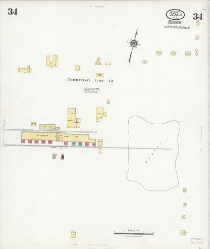 Sanborn Fire Insurance Map from Ocala, Marion County, Florida (1924), Sheet #0034 - Complete Map Set gallery image, historic Sanborn map, vintage wall art, Florida Florida