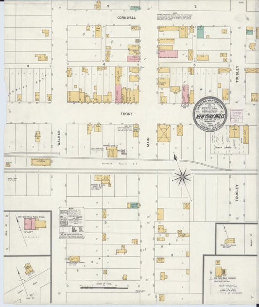 Sanborn Fire Insurance Map from New York Mills, Otter Tail County, Minnesota. (1904) – Map View