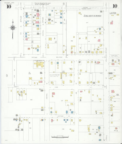 Sanborn Fire Insurance Map from Safford, Graham County, Arizona (1941), Sheet #0010 - Complete Map Set gallery image, historic Sanborn map, vintage wall art, Arizona Arizona