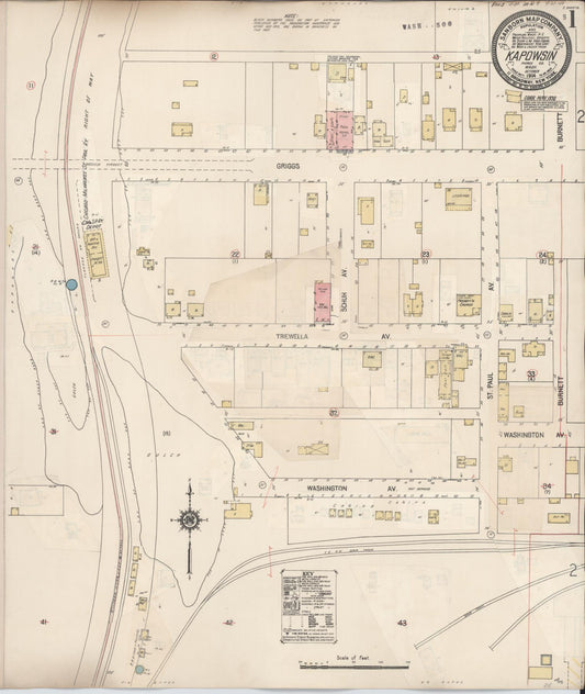 Sanborn Fire Insurance Map from Kapowsin, Pierce County, Washington (1930), Sheet #0001 - Historic Sanborn Fire Insurance Map Print, vintage old map wall art, antique decor, genealogy gift, Washington Washington map