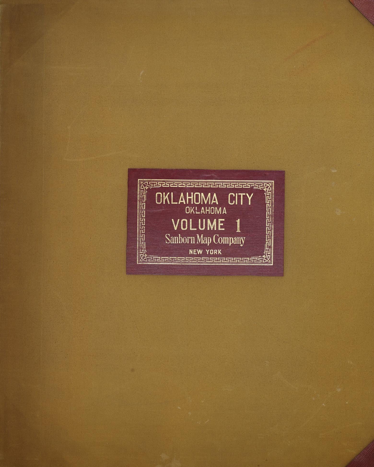 Sanborn Fire Insurance Map from Oklahoma City, Oklahoma County, Oklahoma (1950), Sheet #0001 - Historic Sanborn Fire Insurance Map Print, vintage old map wall art, antique decor, genealogy gift, Oklahoma City Oklahoma map