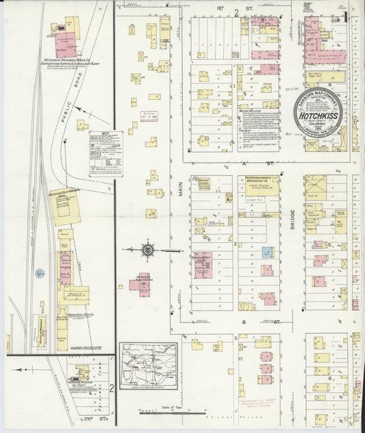 Sanborn Fire Insurance Map from Hotchkiss, Delta County, Colorado. (1914) – Historic Sanborn Fire Insurance Map Print