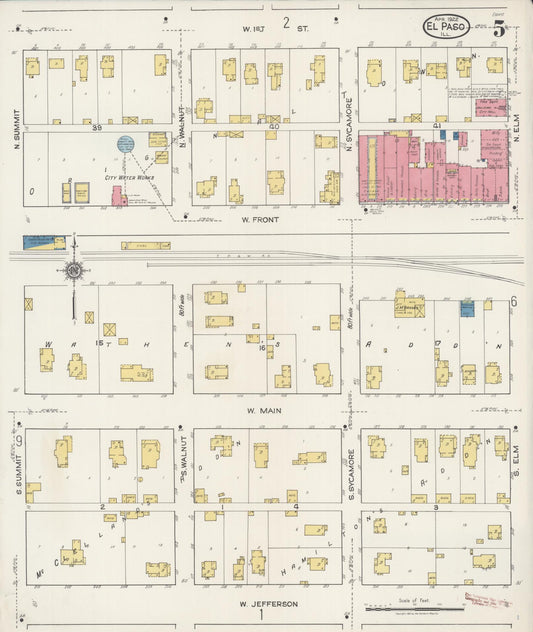 Sanborn Fire Insurance Map from El Paso, Woodford County, Illinois (1922), Sheet #0005 - Historic Sanborn Fire Insurance Map Print, vintage old map wall art, antique decor, genealogy gift, Illinois Illinois map