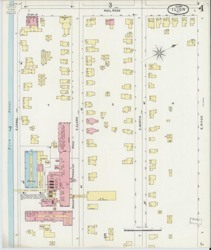 Sanborn Fire Insurance Map from Ilion, Herkimer County, New York (1897), Sheet #0004 - Complete Map Set gallery image, historic Sanborn map, vintage wall art, New York New York
