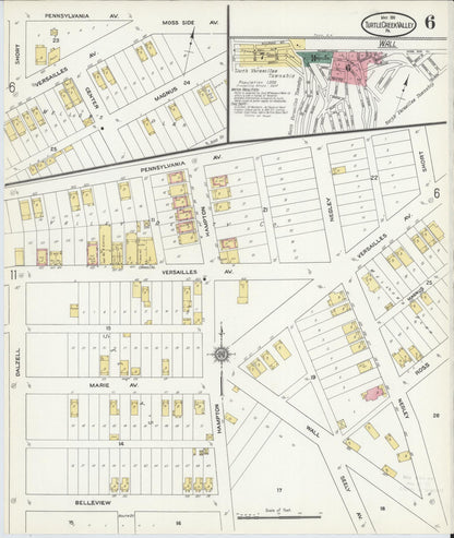 Sanborn Fire Insurance Map from Turtle Creek Valley, Allegheny County, Pennsylvania (1911), Sheet #0006 - Complete Map Set gallery image, historic Sanborn map, vintage wall art, Pennsylvania Pennsylvania