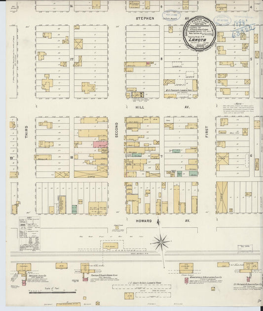 Sanborn Fire Insurance Map from Lakota, Nelson County, North Dakota. (1898) – Historic Sanborn Fire Insurance Map Print
