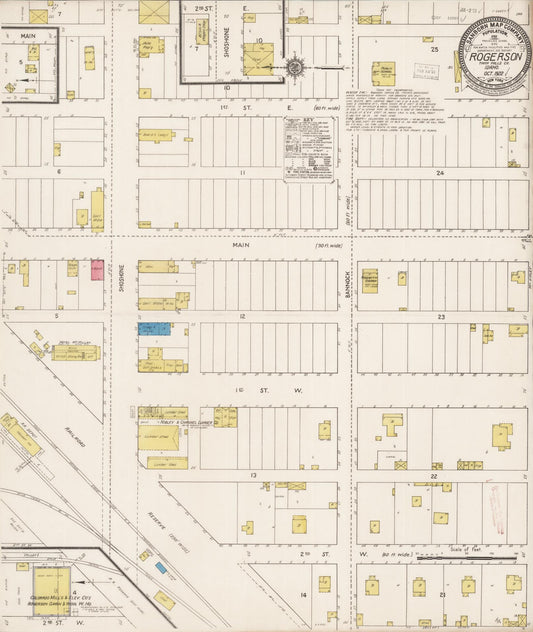 Sanborn Fire Insurance Map from Rogerson, Twin Falls County, Idaho. (1922) – Historic Sanborn Fire Insurance Map Print