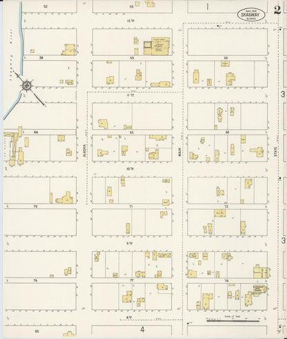 Sanborn Fire Insurance Map from Skagway, Skagway-yakutat Census Division, Alaska (1914), Sheet #0002 - Complete Map Set gallery image, historic Sanborn map, vintage wall art, Alaska Alaska