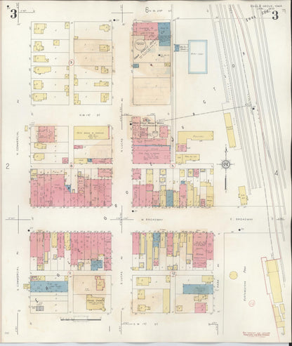 Sanborn Fire Insurance Map from Eagle Grove, Wright County, Iowa (1941), Sheet #0003 - Historic Sanborn Fire Insurance Map Print