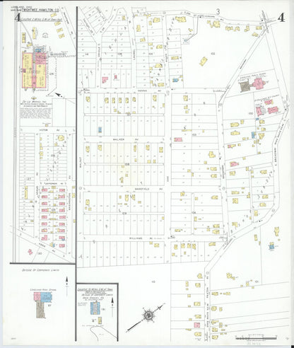 Sanborn Fire Insurance Map from Loveland, Clermont, Hamilton, And Warren County, Ohio (1946), Sheet #0004 - Historic Sanborn Fire Insurance Map Print, vintage old map wall art, antique decor, genealogy gift, Ohio Ohio map