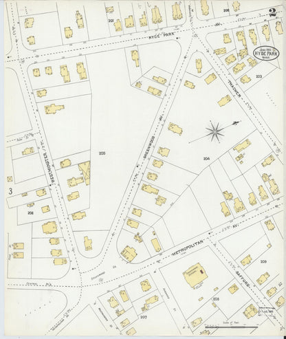 Sanborn Fire Insurance Map from Hyde Park, Norfolk County, Massachusetts (1905), Sheet #0002 - Complete Map Set gallery image, historic Sanborn map, vintage wall art, Massachusetts Massachusetts