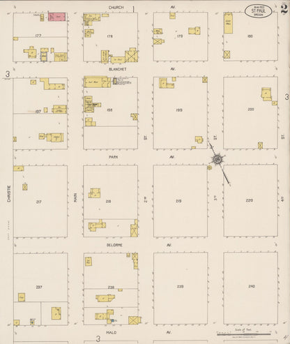 Sanborn Fire Insurance Map from Saint Paul, Marion County, Oregon (1922), Sheet #0002 - Complete Map Set gallery image, historic Sanborn map, vintage wall art, Oregon Oregon