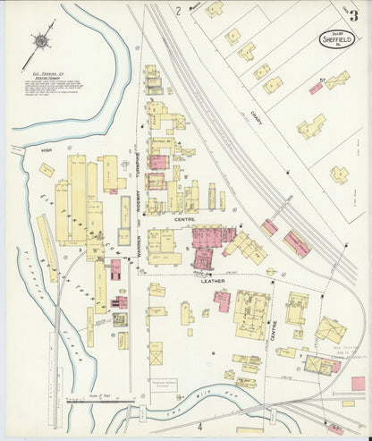 Sanborn Fire Insurance Map from Sheffield, Warren County, Pennsylvania (1910), Sheet #0003 - Historic Sanborn Fire Insurance Map Print, vintage old map wall art, antique decor, genealogy gift, Pennsylvania Pennsylvania map