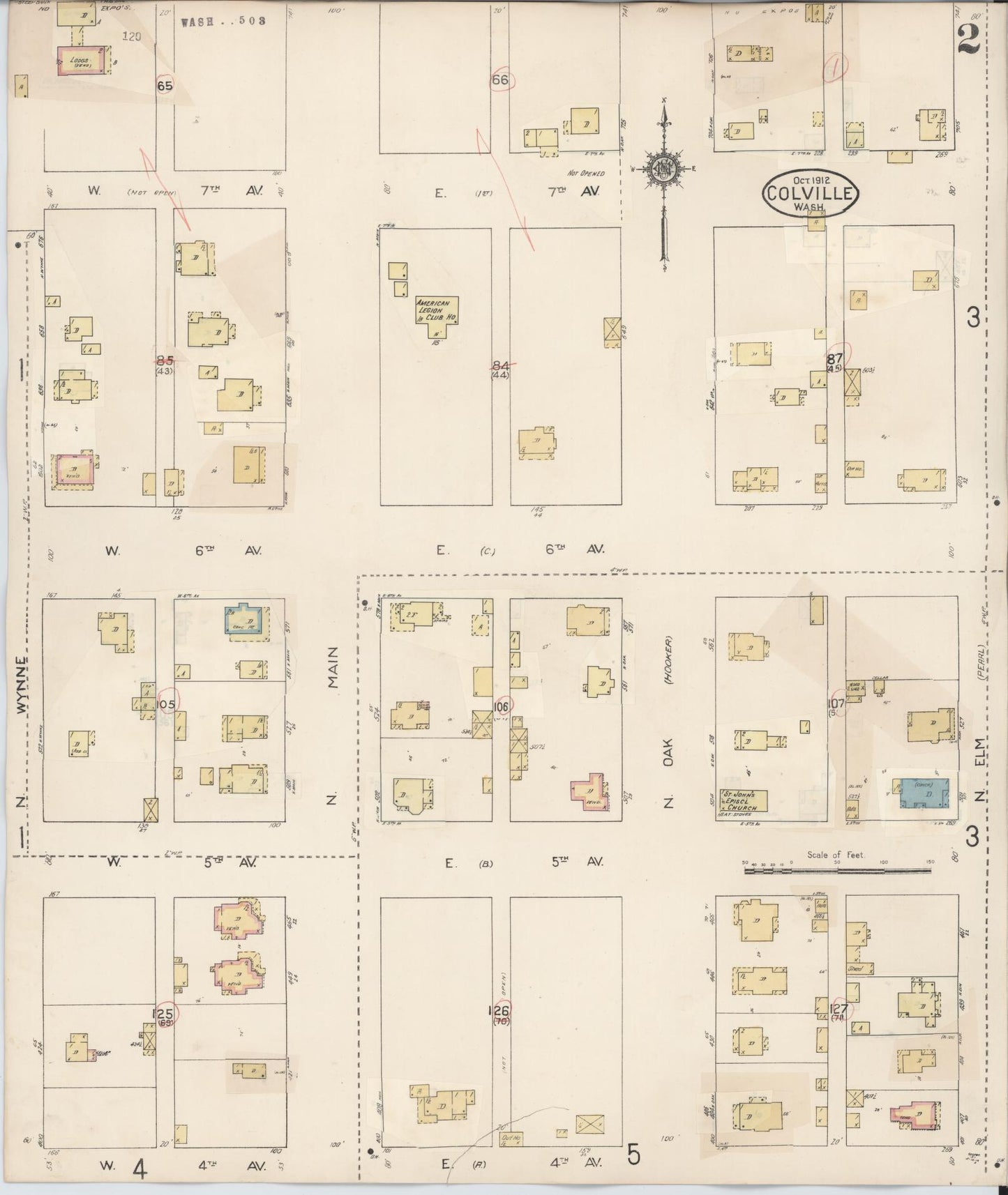 Sanborn Fire Insurance Map from Colville, Stevens County, Washington (1940), Sheet #0002 - Complete Map Set gallery image, historic Sanborn map, vintage wall art, Washington Washington
