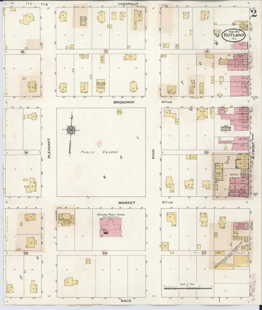 Sanborn Fire Insurance Map from Rutland, La Salle County, Illinois (1922), Sheet #0002 - Historic Sanborn Fire Insurance Map Print, vintage old map wall art, antique decor, genealogy gift, Illinois Illinois map