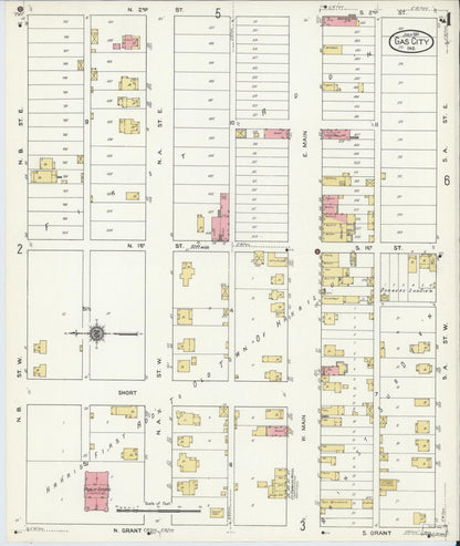 Sanborn Fire Insurance Map from Gas City, Grant County, Indiana (1911), Sheet #0004 - Complete Map Set gallery image, historic Sanborn map, vintage wall art, Indiana Indiana