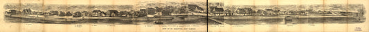 View of St. Augustine, East Florida. (1855) – Historic Bird’s-Eye View Panorama Print