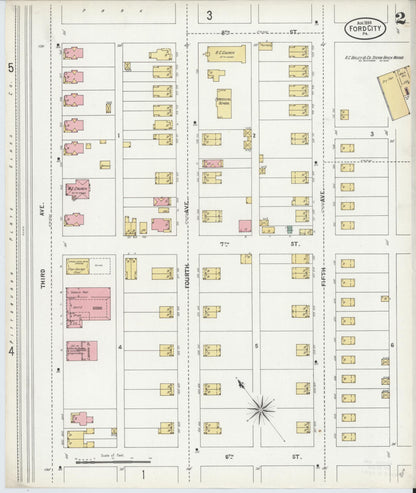 Sanborn Fire Insurance Map from Ford City, Armstrong County, Pennsylvania (1899), Sheet #0002 - Complete Map Set gallery image, historic Sanborn map, vintage wall art, Pennsylvania Pennsylvania