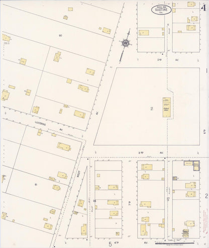 Sanborn Fire Insurance Map from Gustine, Merced County, California (1920), Sheet #0004 - Complete Map Set gallery image, historic Sanborn map, vintage wall art, California California