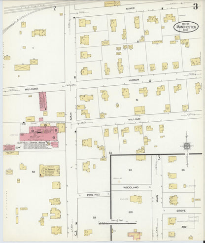 Sanborn Fire Insurance Map from Manchester, Hartford County, Connecticut (1911), Sheet #0003 - Complete Map Set gallery image, historic Sanborn map, vintage wall art, Connecticut Connecticut
