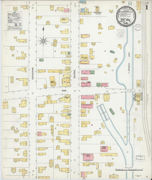 Sanborn Fire Insurance Map from Fort Ann, Washington County, New York. (1901) – Historic Sanborn Fire Insurance Map Print