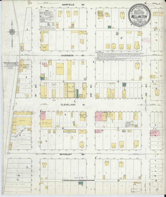 Sanborn Fire Insurance Map from Wellington, Larimer County, Colorado. (1909) – Historic Sanborn Fire Insurance Map Print