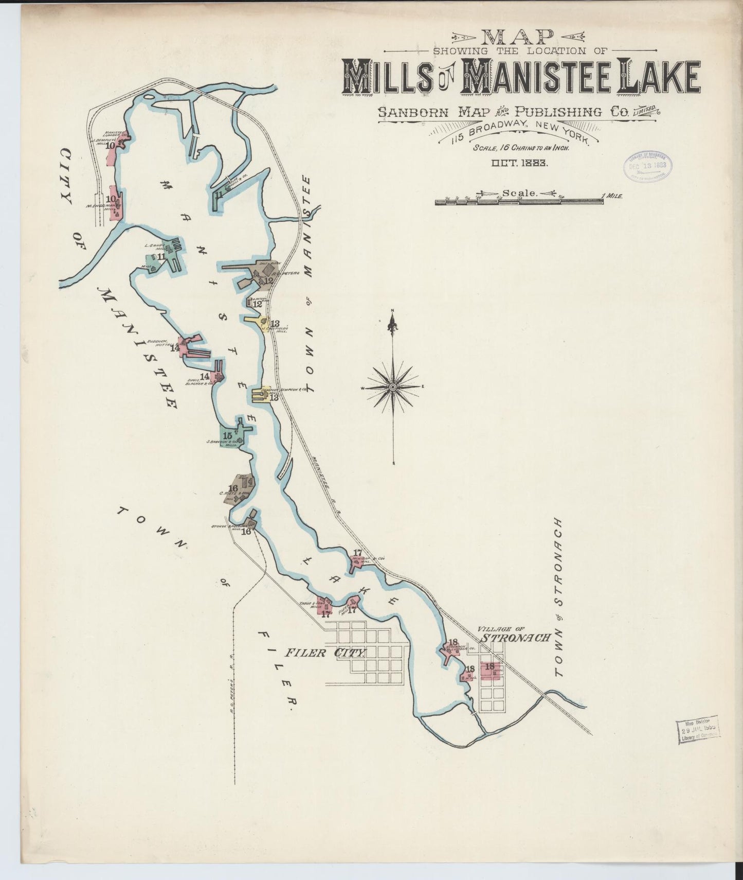 Sanborn Fire Insurance Map from Manistee, Manistee County, Michigan (1883), Sheet #0002 - Complete Map Set gallery image, historic Sanborn map, vintage wall art, Michigan Michigan