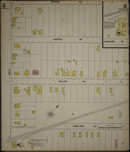 Sanborn Fire Insurance Map from New Jersey Coast, New Jersey Coast, New Jersey (1890), Sheet #0003 - Historic Sanborn Fire Insurance Map Print, vintage old map wall art, antique decor, genealogy gift, New Jersey Coast New Jersey map