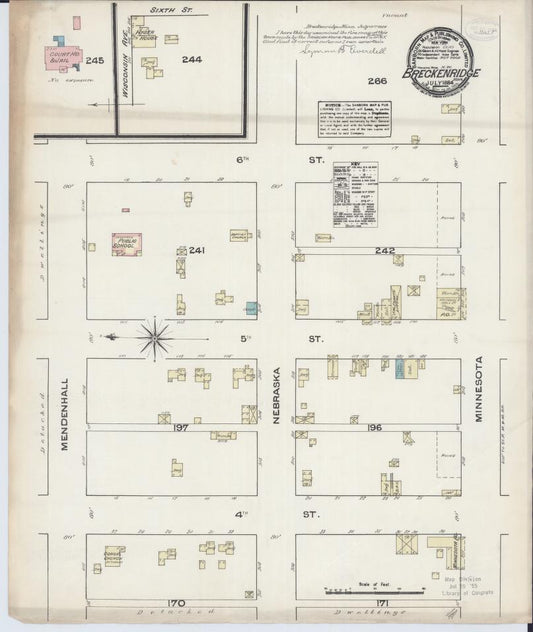 Sanborn Fire Insurance Map from Breckenridge, Wilkin County, Minnesota. (1884) – Map View
