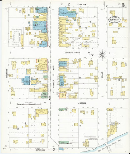 Sanborn Fire Insurance Map from Humboldt, Humboldt County, Iowa (1900), Sheet #0003 - Historic Sanborn Fire Insurance Map Print