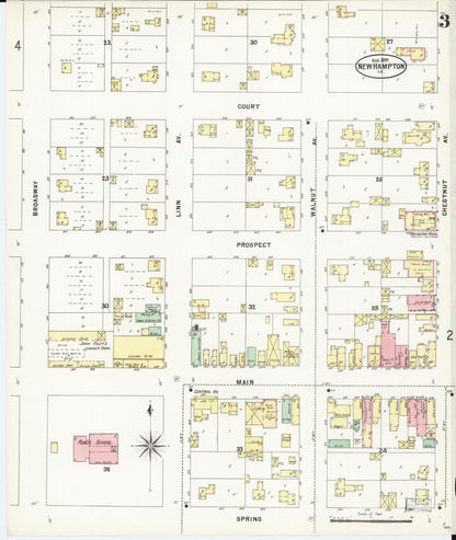 Sanborn Fire Insurance Map from New Hampton, Chickasaw County, Iowa (1897), Sheet #0003 - Historic Sanborn Fire Insurance Map Print