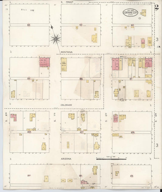 Sanborn Fire Insurance Map from Corinne, Box Elder County, Utah (1930), Sheet #0002 - Historic Sanborn Fire Insurance Map Print, vintage old map wall art, antique decor, genealogy gift, Utah Utah map