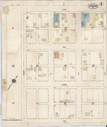 Sanborn Fire Insurance Map from Central Point, Jackson County, Oregon (1930), Sheet #0004 - Complete Map Set gallery image, historic Sanborn map, vintage wall art, Oregon Oregon
