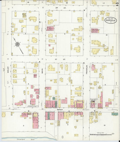 Sanborn Fire Insurance Map from Eddyville, Lyon County, Kentucky (1910), Sheet #0002 - Complete Map Set gallery image, historic Sanborn map, vintage wall art, Kentucky Kentucky