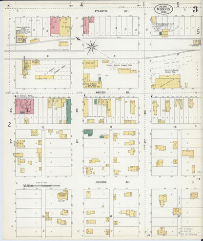 Sanborn Fire Insurance Map from Morris, Stevens County, Minnesota (1902), Sheet #0003 - Complete Map Set gallery image, historic Sanborn map, vintage wall art, Minnesota Minnesota